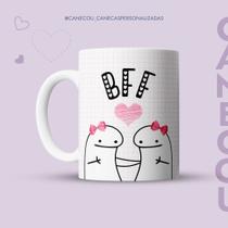 Caneca Xícara Flork meme BFF - Best Fofoqueira Forever 325ml l Xícara Sublimação