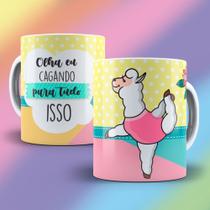 Caneca Xícara Lhama Olha Eu Cagando Pra Tudo Isso Insulto Irônico- MEGA OFERTA! Caneca Xícara Lhama Olha Eu Cagando Pra Tudo Isso Insulto Irônico- MEGA OFERTA!