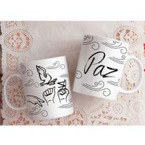 Caneca Xícara Libra Fases Paz libras Linguagem de sinal Presente Porcelana- MEGA OFERTA!