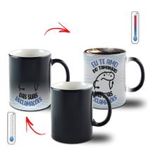 Caneca Xícara Magica Dia dos Pais Porcelana Flork Meme -Eu Te Amo Do Tamanho das Sua Reclamações