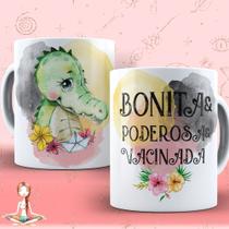 Caneca Xicara Não Desalinha Bonita Poderosa Vacinada Meditação Zen Gratidão Mulher Poderosa Bruxa