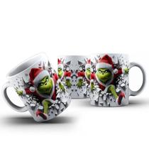 Caneca Xicara Natal criativa Presente O Grinch Papai Noel