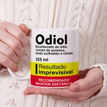 Caneca Xícara Odiol Rótulo De Caixa De Remédi Engraçada e Divertida Porcelana - MEGA OFERTA!