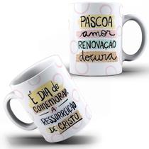 Caneca Xícara Páscoa Amor Ressurreição E Cristo Personalizada Presente Certo Feliz Páscoa