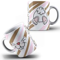 Caneca Xícara Páscoa Coelhinho Feliz Páscoa Presente Certo Porcelana MEGA OFERTA!