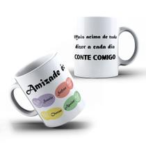 Caneca Xícara Personalizada Amizade Conte Comigo- MEGA OFERTA!
