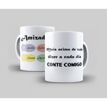 Caneca Xícara Personalizada Amizade Conte Comigo- MEGA OFERTA!