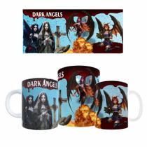 Caneca Xícara Personalizada de Porcelana Fadas Dark Angels Presente