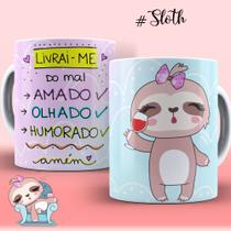 Caneca Xícara Personalizada Diverso Modelos Preguiça Preguicinha Motivada Porcelana MEGA OFERTA!