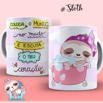 Caneca Xícara Personalizada Diverso Modelos Preguiça Preguicinha Motivada Porcelana MEGA OFERTA!