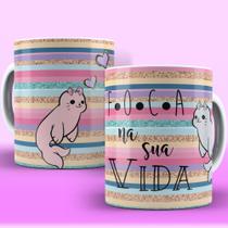 Caneca Xícara Personalizada Foca Na Sua Vida Engraçada Porcelana- MEGA OFERTA!