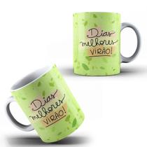 Caneca Xícara Personalizada Frase Motivacional Dias Melhores Virão Presente-MEGA OFERTA!