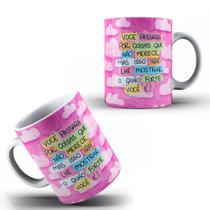 Caneca Xícara Personalizada Frase Motivacional Merece Forte Presente- MEGA OFERTA!
