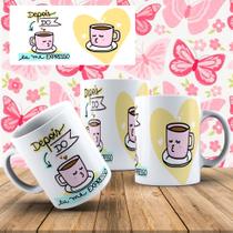 Caneca Xícara Personalizada Frase Motivacional Sonhos Rosa Gratidão Religiosa Porcelana MEGA OFERTA!