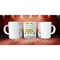 Caneca Xícara Personalizada Gratidão Exagero Na Gratidão Energia Boa Inspiração- MEGA OFERTA!