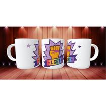 Caneca Xícara Personalizada Luta Por Direito LGBT e LGBTQIA+ Porcelana- MEGA OFERTA!