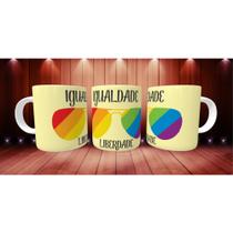 Caneca Xícara Personalizada Luta Por Direito LGBT e LGBTQIA+ Porcelana- MEGA OFERTA!