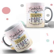 Caneca Xícara Personalizada Madrinha Segunda Mãe Padrinhos Batizado Porcelana- MEGA OFERTA!