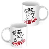 Caneca Xicara Personalizada Meme Flork Não Atende o Celular