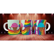 Caneca Xícara Personalizada Sorvete LGBT e LGBTQIA+ Porcelana- MEGA OFERTA!