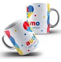 Caneca Xícara Porcelana Cerâmica Personalizada Autista Campanha Abril Azul MD4