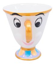 Caneca Xícara Porcelana Chip Bela E A Fera Disney 200ml
