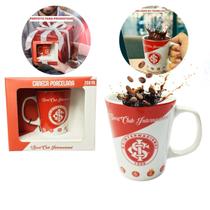 Caneca Xícara Porcelana Reforçada 260Ml Café Escudo Emblemas