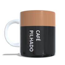 Caneca Xícara Porcelana Temática Presente Café Pilhado Caneca Xícara Porcelana Temática Presente Café Pilhado
