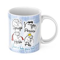 Caneca Xicara Presente Dia dos Pais Flork Pai Vc é meu Herói Caneca Xicara Presente Dia dos Pais Flork Pai Vc é meu Herói