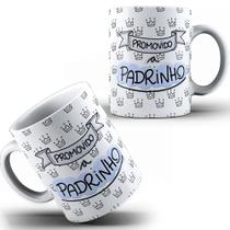 Caneca Xícara Promovido A Padrinho Batizado Tio Porcelana- MEGA OFERTA!