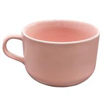 Caneca Xícara Rosa 450ml Jumbo Caldo Sobremesa Hr Porcelanas