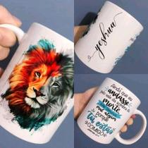caneca yeshua leão colorido caneca yeshua leão colorido