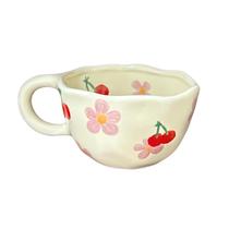 Caneca YILIUJIU Cute Creative Flower Ceramic 250ml para café Caneca YILIUJIU Cute Creative Flower Ceramic 250ml para café