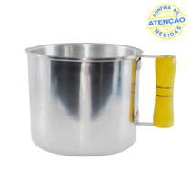 Canecão Com Orla De Aluminio Leiteira Fervedor N 18 Cabo De Madeira 3.8 Litros - Global Alumínio