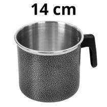 Canecão elite preto craquelado reforçado cabo plástico baquelite multiuso suco água Canecão elite preto craquelado reforçado cabo plástico baquelite multiuso suco água