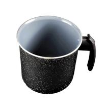 Canecão Fervedor Preto Craqueado Antiaderente Cerâmica 16cm Canecão Fervedor Preto Craqueado Antiaderente Cerâmica 16cm