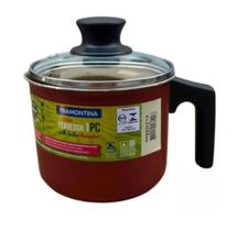 Canecão Leiteira Com tampa Vidro Antiaderente N12 1 Litro Tramontina