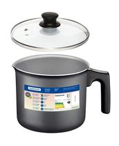 Canecão Leiteira Com tampa Vidro Antiaderente N14 1,7 Litros