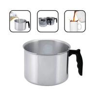 Canecão Leiteira De Alumínio Reforçado Com Cabo Plástico 2un Canecão Leiteira De Alumínio Reforçado Com Cabo Plástico 2un