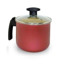 CANECÃO LEITEIRA FERVEDOR ANTIADERENTE Nº 16 COM TAMPA DE VIDRO