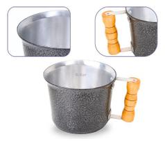 Canecão Leiteira Fervedor Caneco Alumínio Fundido 1 L Preto Canecão Leiteira Fervedor Caneco Alumínio Fundido 1 L Preto