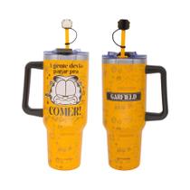 Canecão Térmico Gato Garfield Zona Criativa Nickelodeon Copo Tumbler Tampa Canudo Pingente Bebidas Quentes Frias Desenho Canecão Térmico Gato Garfield Zona Criativa Nickelodeon Copo Tumbler Tampa Canudo Pingente Bebidas Quentes Frias Desenho