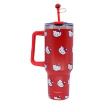 Canecão Tumbler com Pingente 1,5L Hello Kitty Rostinhos Zona Criativa - 10026670 Canecão Tumbler com Pingente 1,5L Hello Kitty Rostinhos Zona Criativa - 10026670