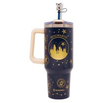 Canecão Tumbler e Pingente Hogwarts Térmico Harry Potter