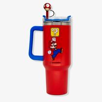 Canecão Tumbler Térmico Canudo e Pingente Super Mario 1,15L 10025746 - ZonaCriativa