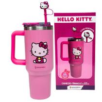 Canecão Tumbler Térmico Em Inox 1,15L Com Canudo Hello Kitty