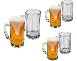 Canecas de chopp clink 400 ml - 6 canecas