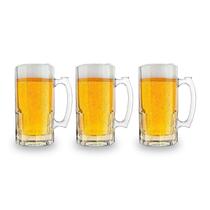 Canecas De Chopp Vidro 1 Litro Tarros Cerveja Libbey 3 Peças