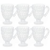 Canecas De Cristal Imperial Transparente 190Ml 6 Peças Lyor