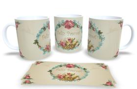 Canecas de Porcelana Branca Personalizadas Coleção Pascoa 2